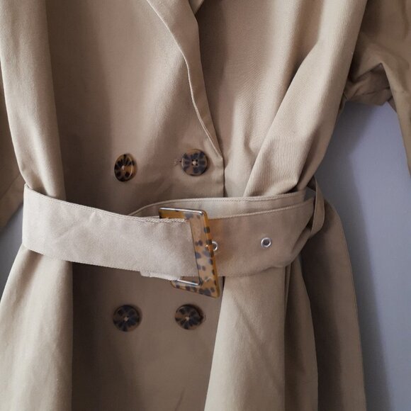 NWT Scotch & Soda camel tan brown belted trench coat, XL - Picture 11 of 13